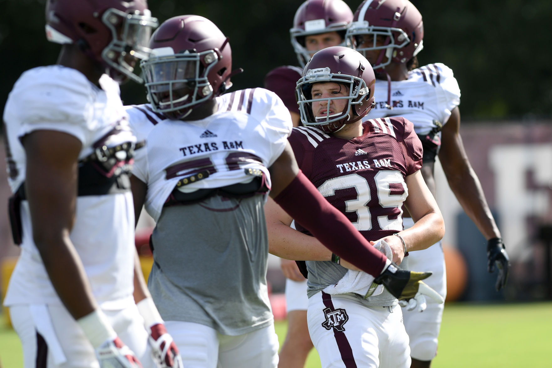 Aggie football practice